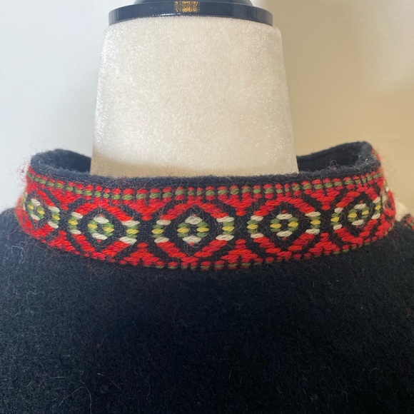 Vintage RARE Norwegian Wool Nordic Pullover Coat - Picture 8 of 9